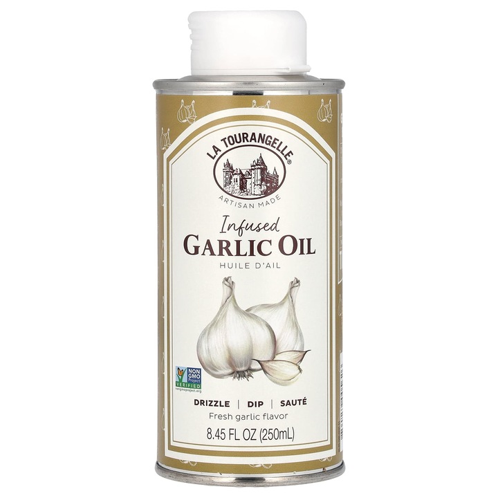 Ulei de usturoi, La Tourangelle, 250 ml, vegan, organic, fara gluten