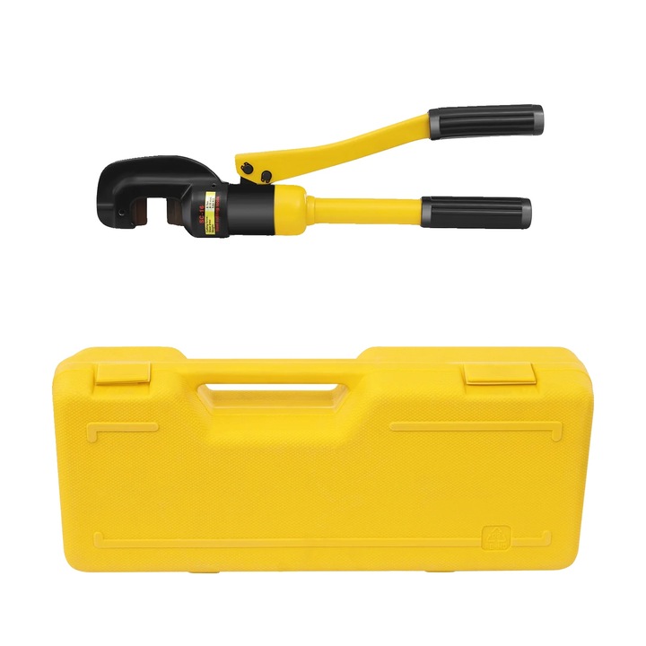 Hidraulikus vágóolló, 8 tonnás vágóerő, hordozható, sárga, 42 cm