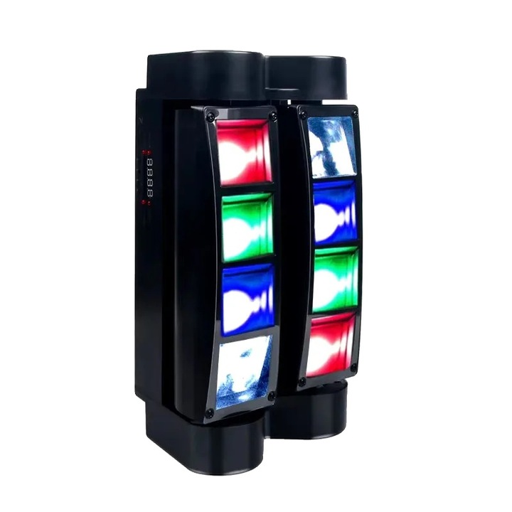 Echipament de lumini, Mini LED Spider Light, efecte dinamice, 80W, 90 ...