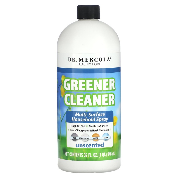 Detergent universal, Dr. Mercola, Greener Cleaner, 946 ml, fara parfum