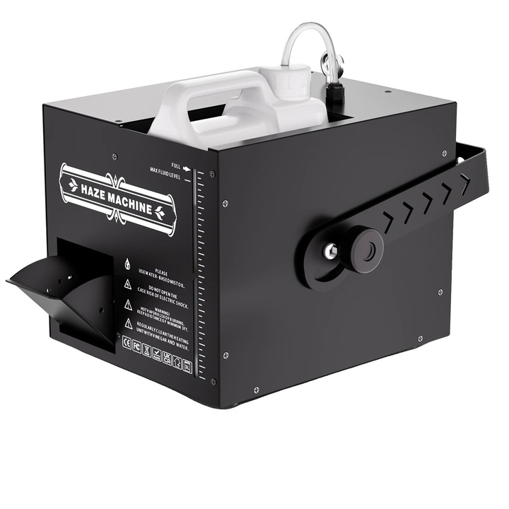 Masina de fum, 1000W, control de la distanta si DMX, 300m², 3 minute incalzire