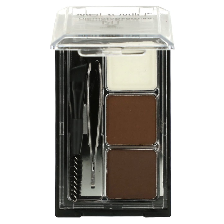 Set de sprancene Wet n Wild Ultimate Brow Kit, 2,5 g, cu oglinda