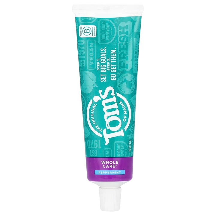 Натурална паста за зъби Tom's of Maine Whole Care с флуорид, мента, 113 г