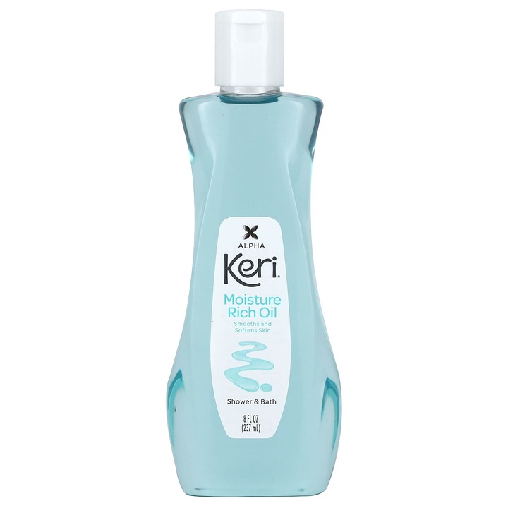Keri, gel de dus, ulei pentru dus si baie, 237 ml, hidratant, cu parfum delicat