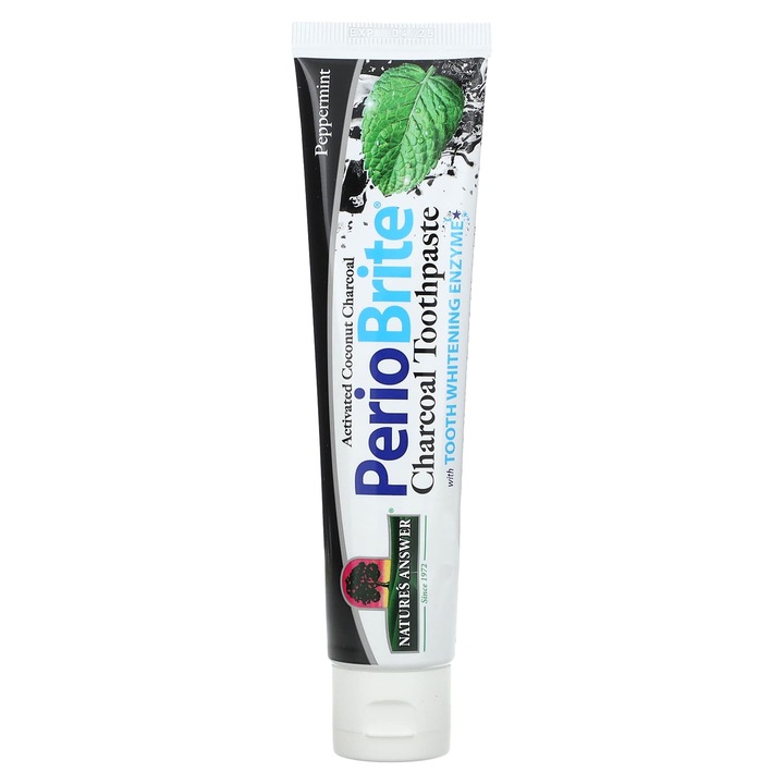 PerioBrite faszénes fogkrém, Nature's Answer, menta, 113,4 g