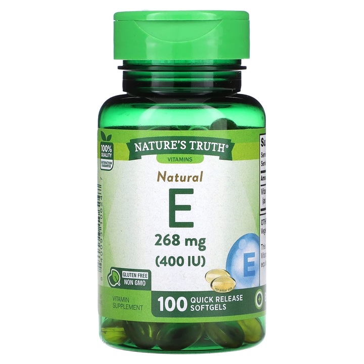 Vitamina E, Nature's Truth, 268 mg, 100 capsule
