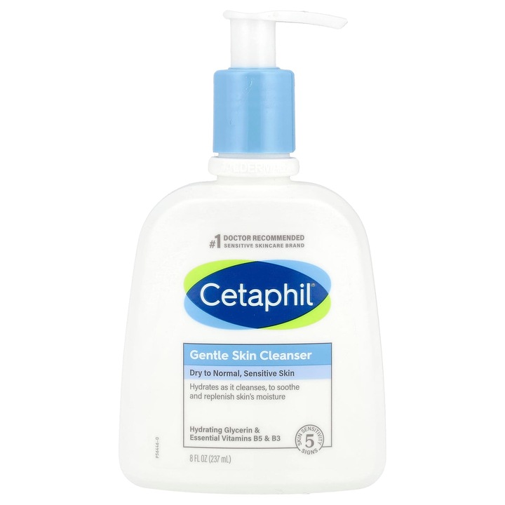 Cetaphil, produs de curatare delicat, 237 ml, pentru piele normala si uscata, hipoalergenic