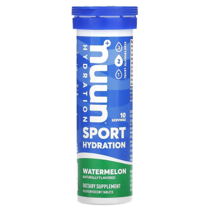 Supliment de electroliti efervescenti, Nuun, 10 tablete, vegan, fara gluten