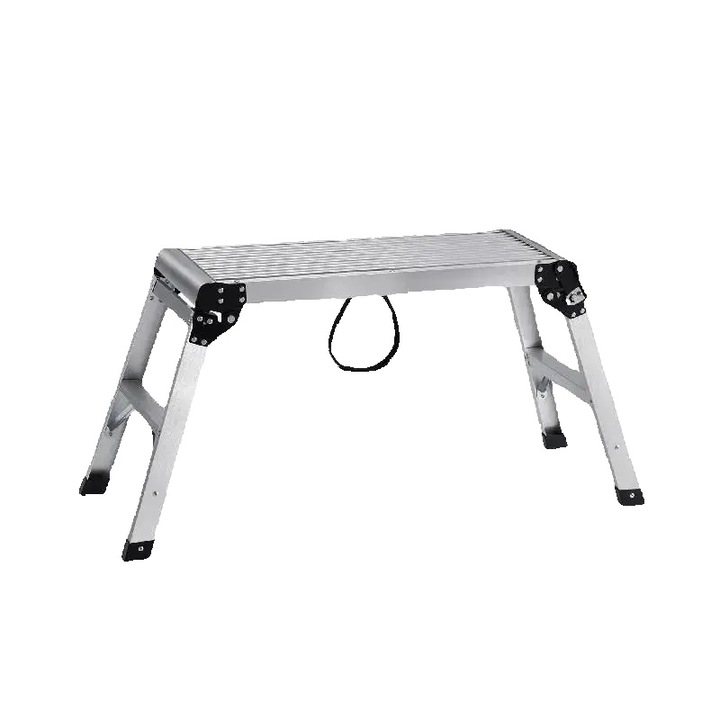 Összecsukható munkaállvány, 150kg, alumínium, kinyújtott méretek 75x29,9x50,8 cm, összecsukott méretek 75x29,8x14 cm