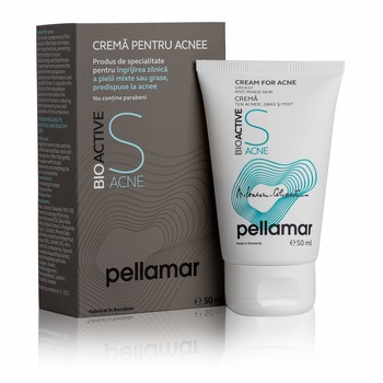 Crema tratament pentru acnee PELLAMAR - efect seboregulator, 50ml Crema tratament pentru acnee PELLAMAR - efect seboregulator, 50ml