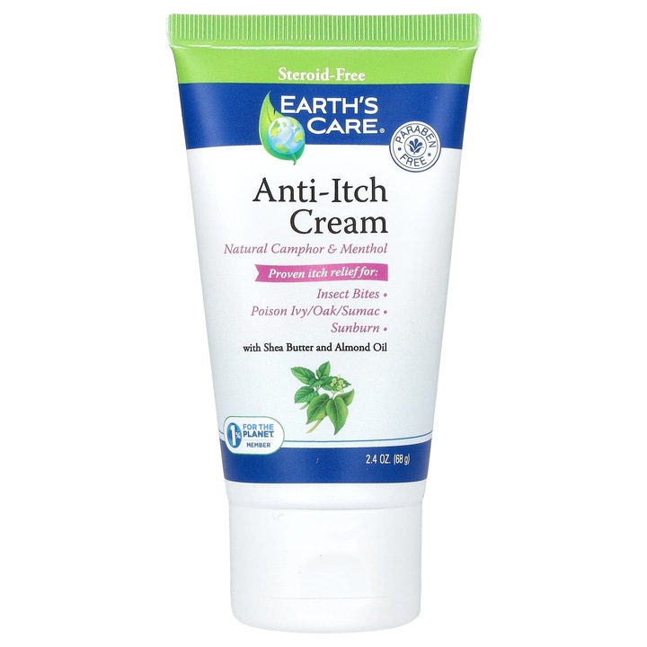 Crema anti-mancarime Earth's Care cu mentol si camfor, 68 g