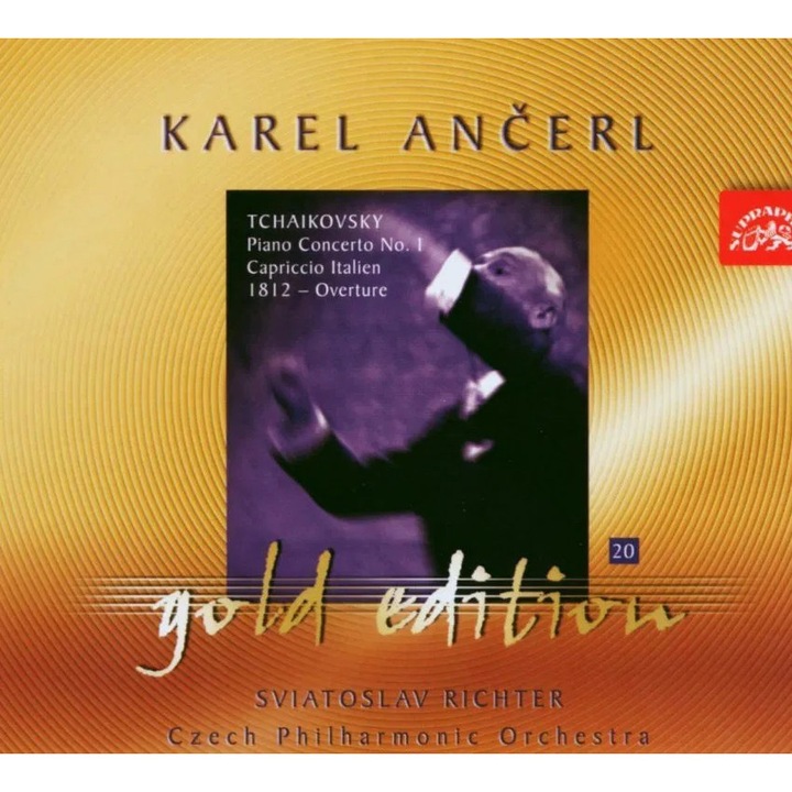 CD Gold Edition Vol.20: Чайковски, Анчерл Карел, класическа музика, 1 CD, пластмаса