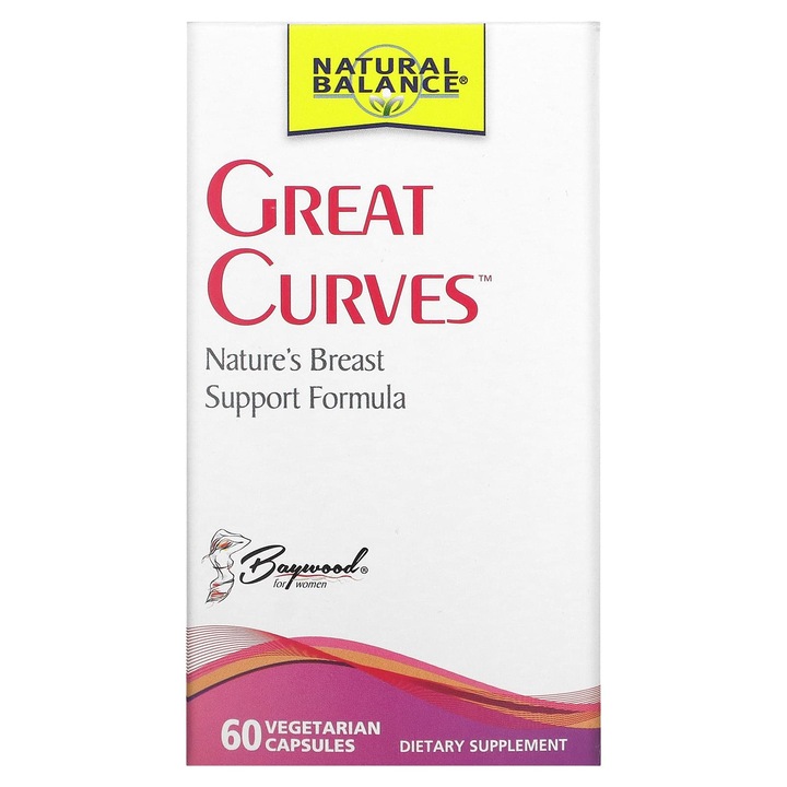 Supliment alimentar, Natural Balance, Great Curves, 60 capsule vegetale, pentru sanatatea femeilor