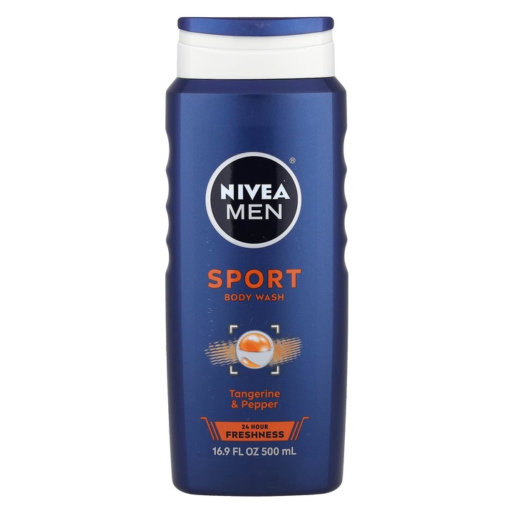 Nivea tusfürdő sportolóknak, mandarin és bors, 500 ml