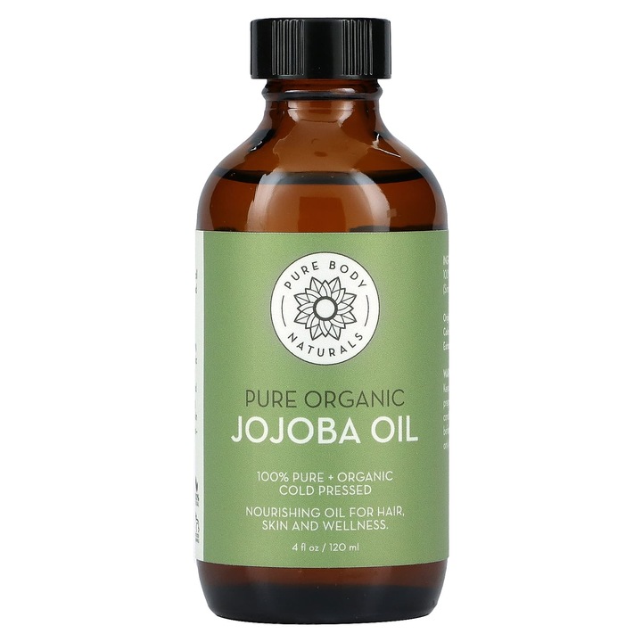 Bio jojobaolaj, 120 ml, Pure Body Naturals, antibakteriális, gyulladáscsökkentő