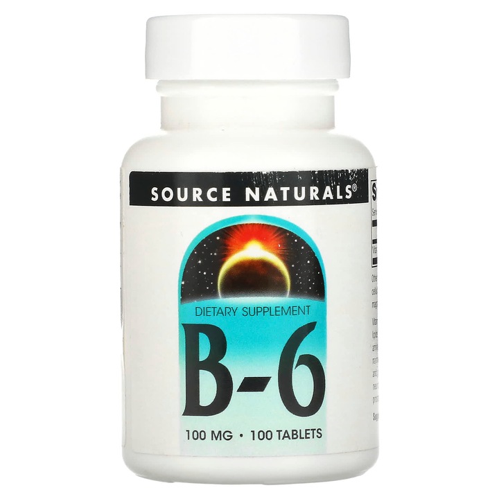 Supliment alimentar, B-6, 100 mg, 100 comprimate