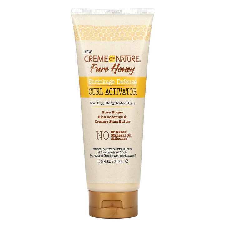 Creme de par Creme of Nature Pure Honey, activator de bucle, 310 ml, cu ulei de cocos si unt de shea