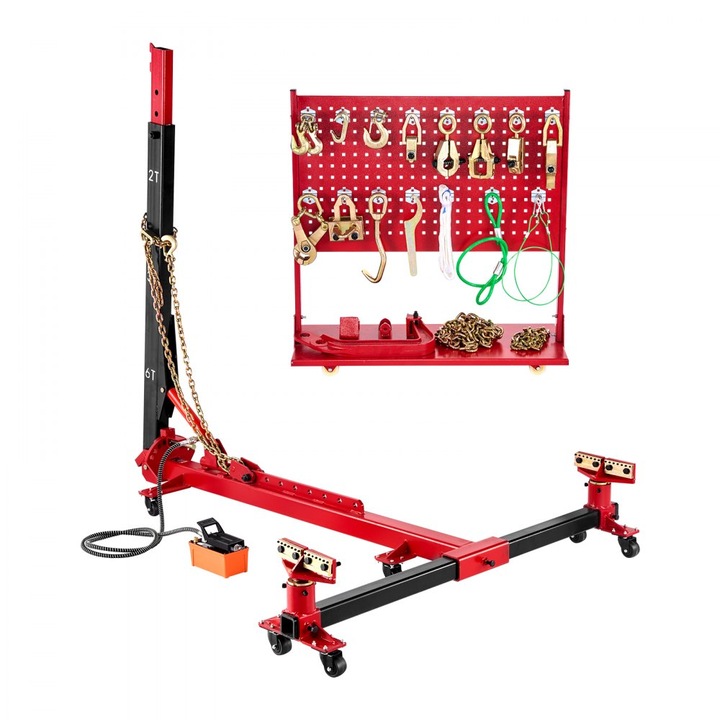 Indreptator de Caroserie Auto, Model 6T, Capacitate Indreptare 6000PSI, Cu Pompa de Picior, pentru Reparatii Auto Profesionale