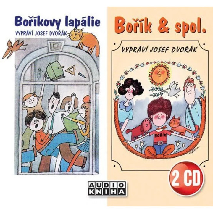 Hangoskönyv, Fonia, Borikovy lapalie + Borik & spol., 2CD, Dvorak Josef, 762g