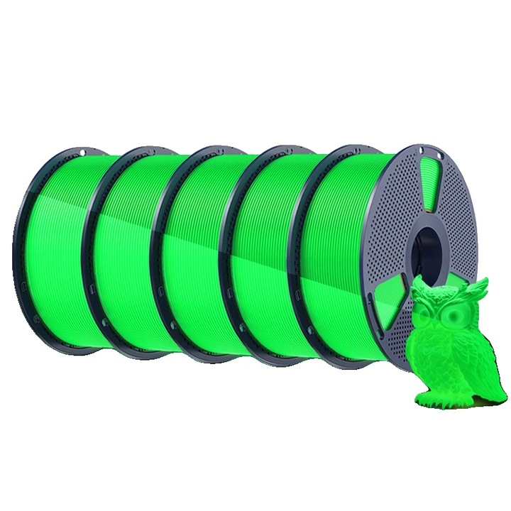 Filament PLA, Luminiscent, Verde, 1kg