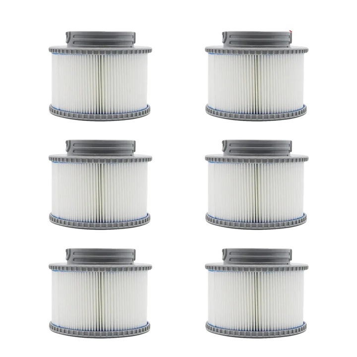 Филтри за джакузи, 6 броя, издръжлива ABS конструкция, 110x86 мм, съвместими с модели MSPA