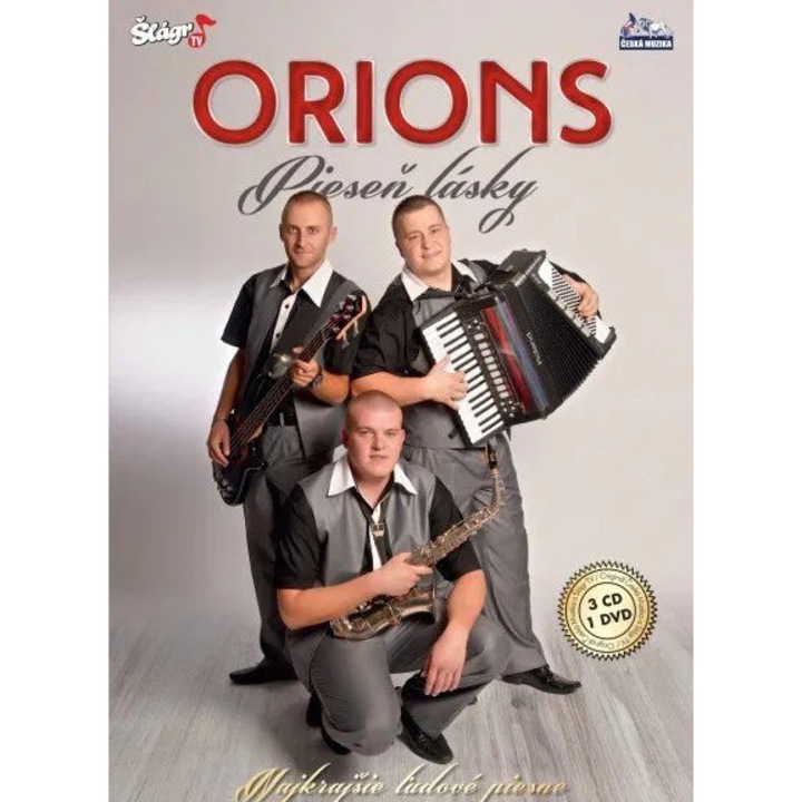 Orions - Piesen lasky - set 3CD+DVD, muzica ceha, 68:45min, 58:42min, 62:07min, 51:03min