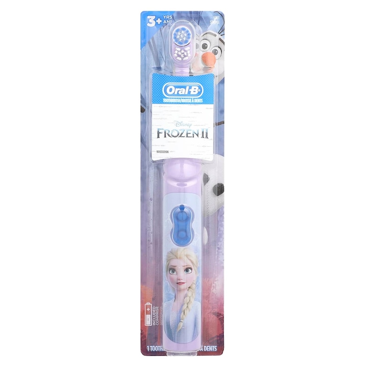 Elektromos fogkefe, Oral-B, Kids, puha, Disney Magic időzítővel, 3 éves kortól, 1 fogkefe