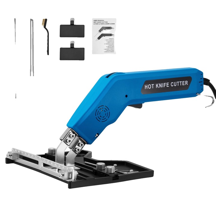 Cutter de spuma electric, unelte de taiere, albastru, 200W, design usor