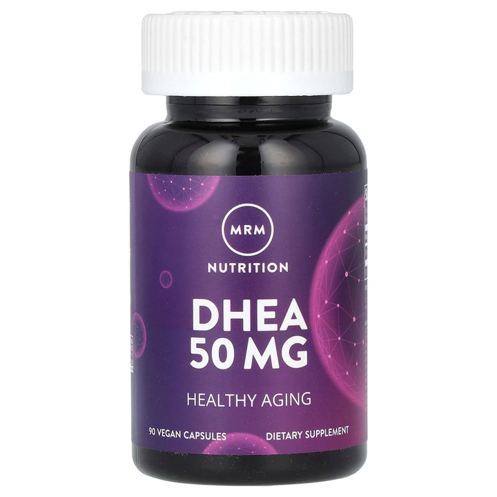 Supliment alimentar, DHEA, 50 mg, 90 capsule vegane, fara gluten, Non GMO