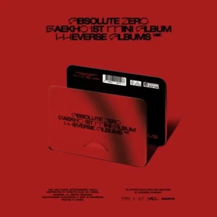 BAEKHO: Absolute Zero - Weverse Album, K-pop, exclusivitate, multicolor