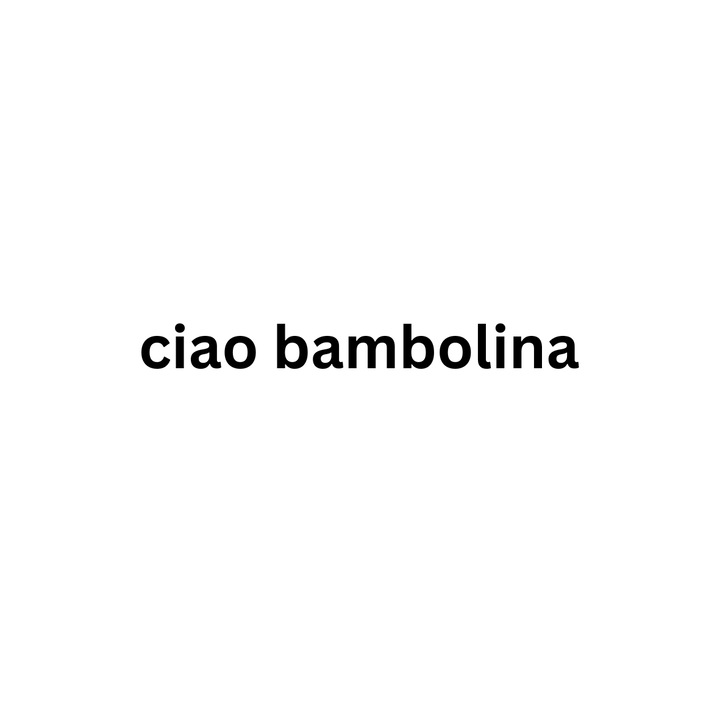 Sticker decorativ auto, Ciao bambolina, 18x2 cm, negru
