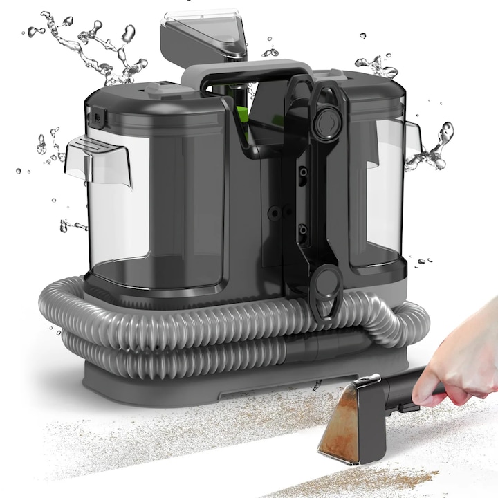 Aspirator portabil, 25 kPa putere de aspiratie, design fara fir, negru, 0.5L