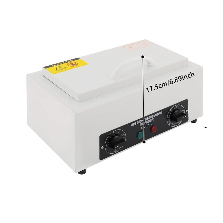 Sterilizator unelte manichiura, alb, 31x20.5x17.5cm