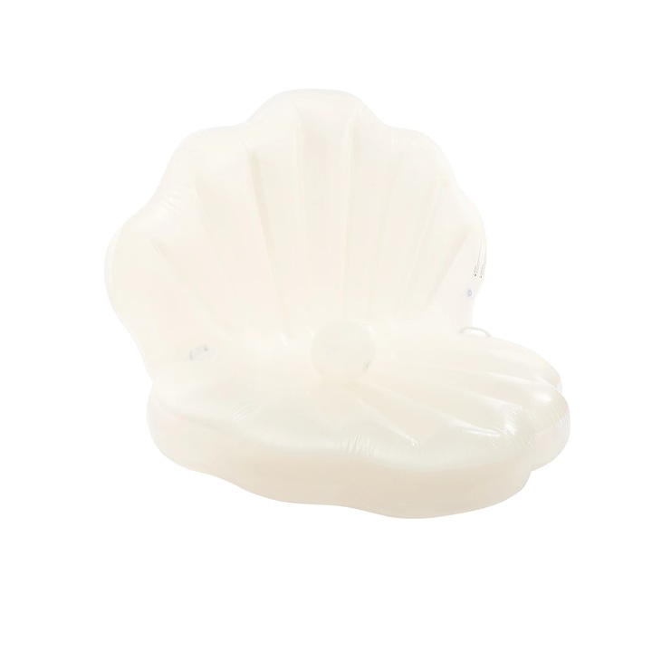 Надуваем дюшек за басейн, PVC, бял, 120 см