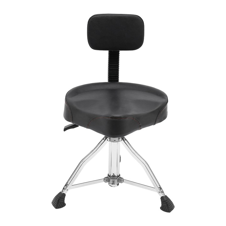 Állítható magasságú dobszék, dobszék, összecsukható, pneumatikus állítással, ergonomikus szék, háttámlával
