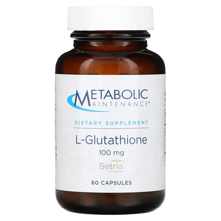 Metabolic Maintenance, L-glutation, 100 mg, 60 capsule, fara gluten, fara lactate