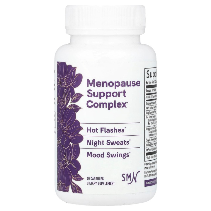 Complex de suport pentru menopauza, 60 capsule, SMNutrition, fara OMG, formula testata extern