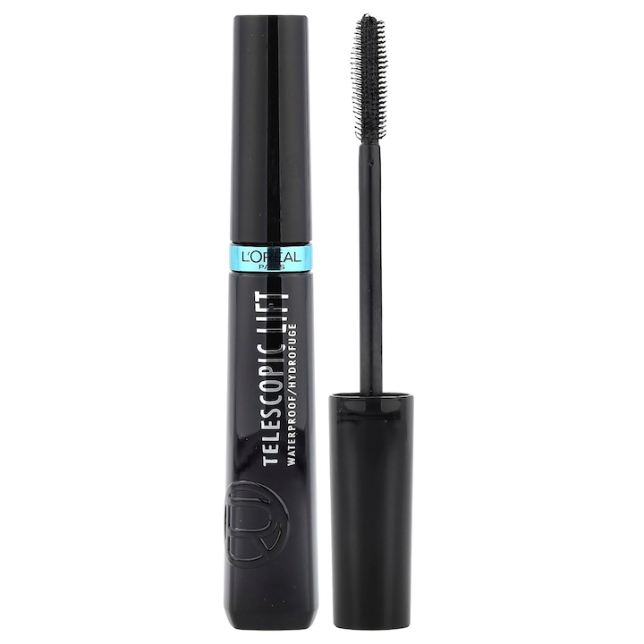 Mascara, L'Oreal Paris, Telescopic Lift, waterproof, negru, 10 ml