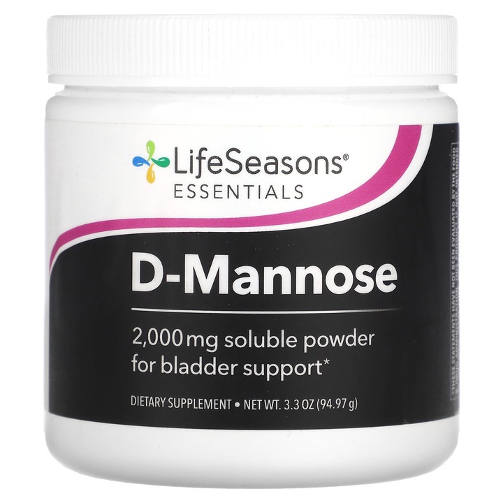 Supliment alimentar, LifeSeasons, D-Manoza, 2000 mg, 94.97 g