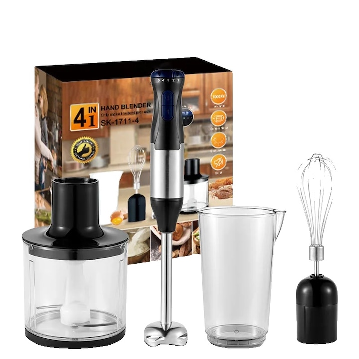 Blender, 2L + 0.5L, 6000W, 9 viteze, capacitate mare