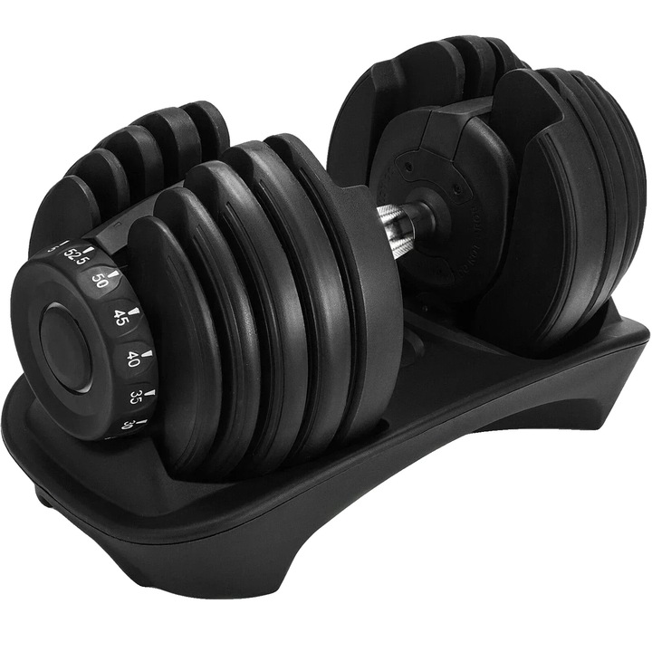 Set haltere ajustabile, design compact, ajustare versatila a greutatii, 90 lbs, 17.7x9.4x9.1 in