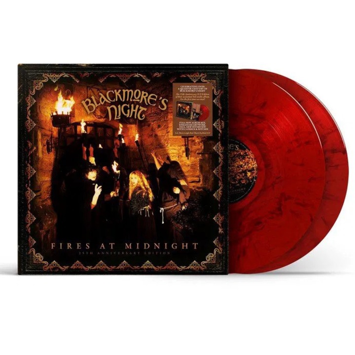 Vinil Blackmore's Night, Fires At Midnight (25th Anniversary New Mix), set limitat, rosu si negru, 2LP