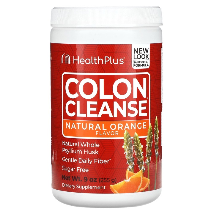 Supliment alimentar, Health Plus, Curatare de colon, Portocala naturala, 255 g
