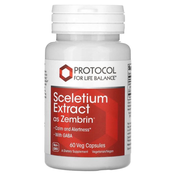Extract de Sceletium, Protocol for Life Balance, 60 capsule vegetale, calm si alert