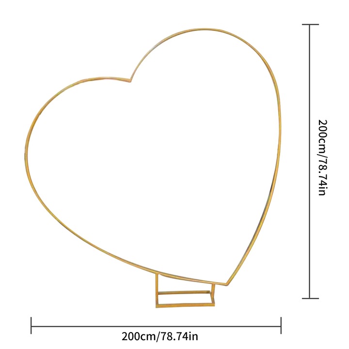 Стойка за сватбена арка, Метал, Златист