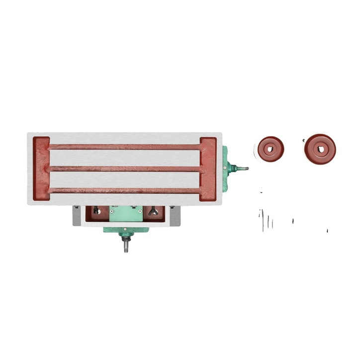 Masa de lucru pentru freza, fonta durabila, reglare multidimensionala, multicolor