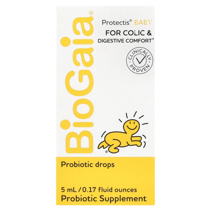 Supliment probiotice, BioGaia Protectis Baby, 5 ml, fara lactoza, fara gluten