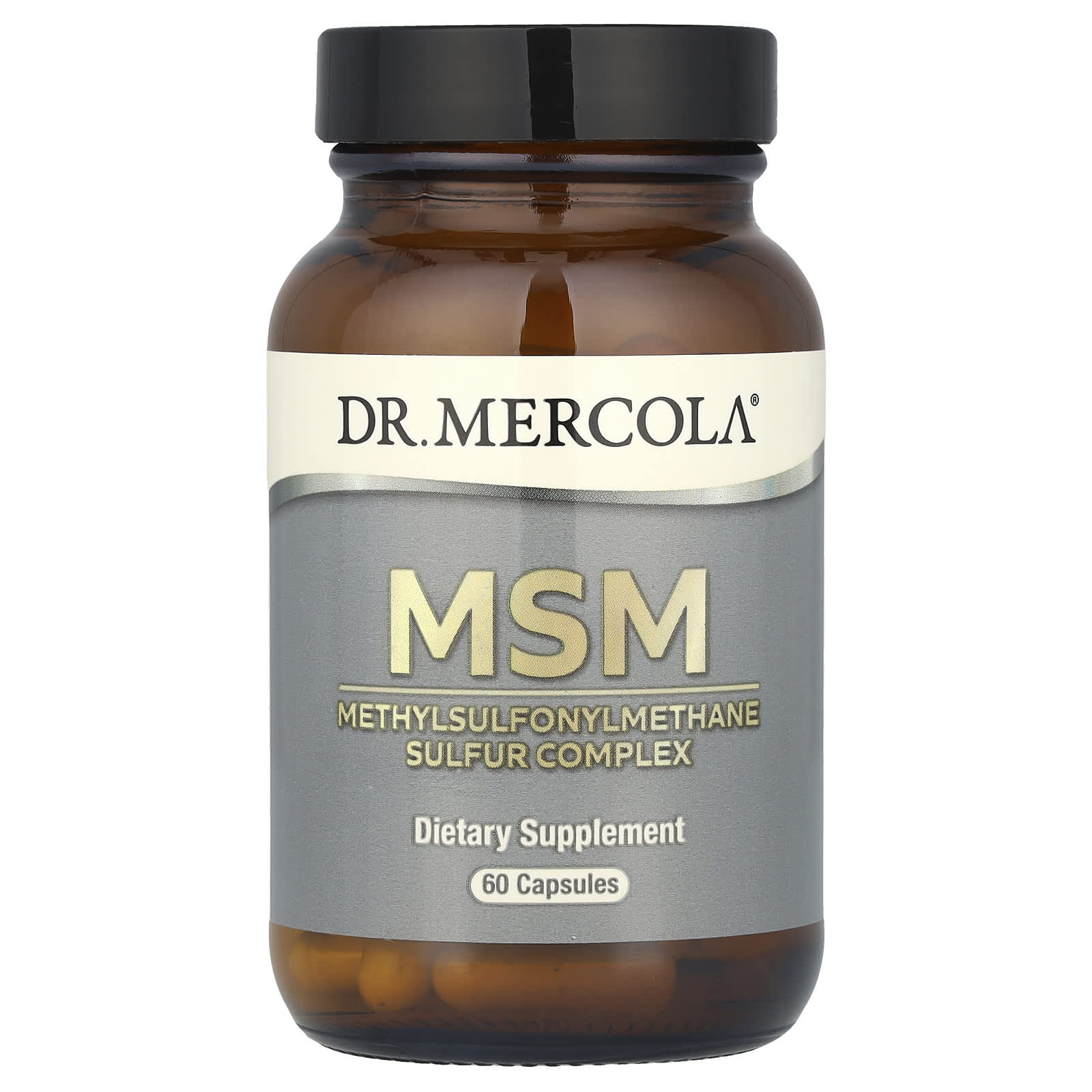 Supliment alimentar, Dr. Mercola, MSM, 60 capsule, 99.9% puritate, cu ...