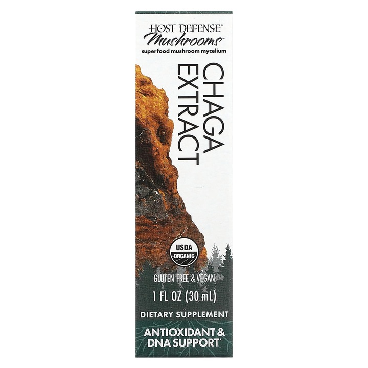 Extract organic Chaga, Host Defense, 30 ml