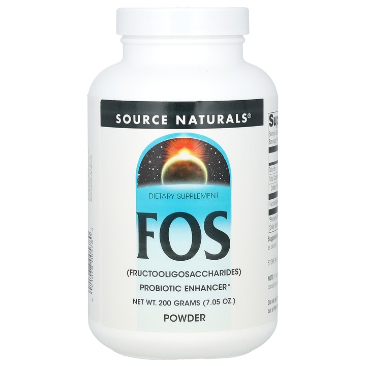 Pudra FOS, Source Naturals, 200 g
